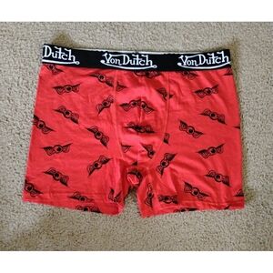 Von Dutch Originals Red Flying Eyeball Boxer Briefs
